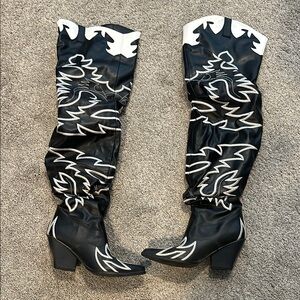 Cape Robbin thigh high cowboy boots